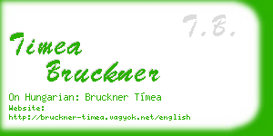 timea bruckner business card